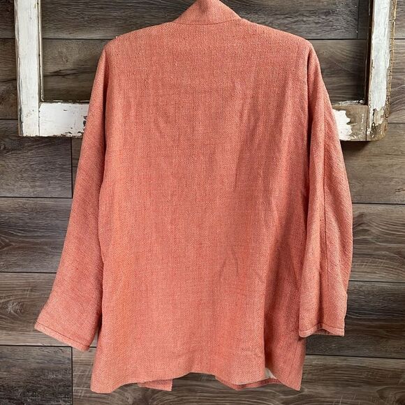 Emil Rutenberg Ladies Silk Tweed Vintage Blazer Jacket, Size Small, Coral - Picture 7 of 7